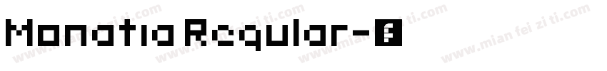 Monatia Regular字体转换